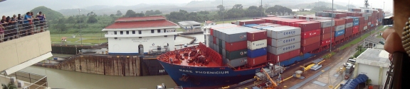 The Panama Canal in action