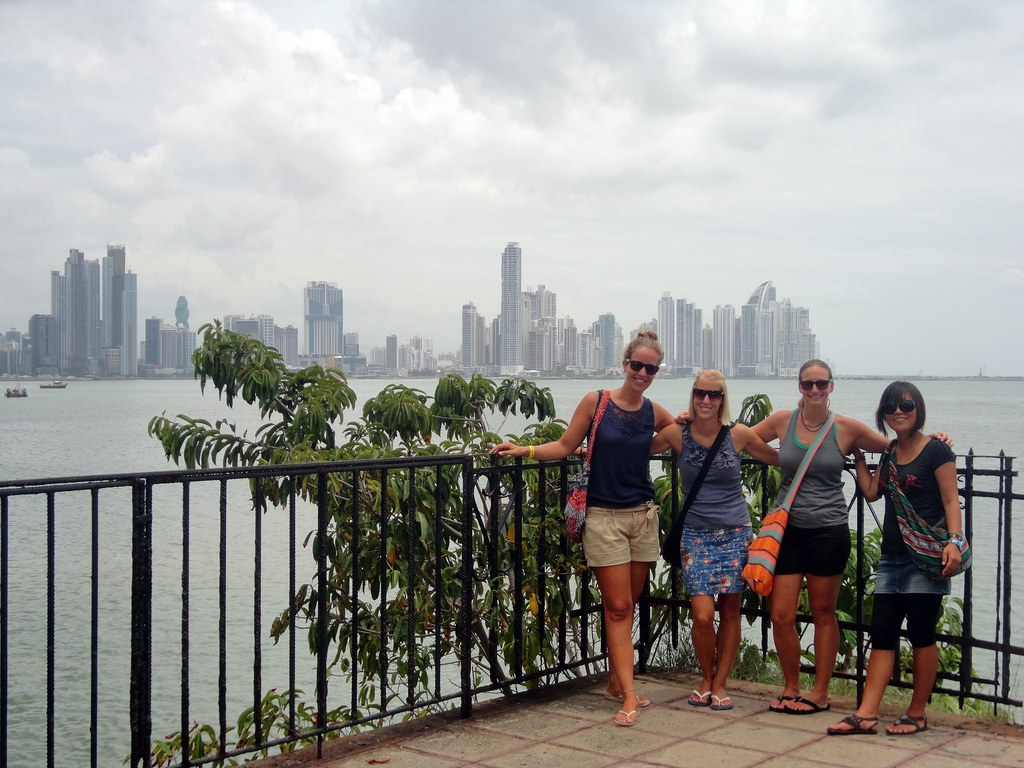 Exploring Panama City with friends from Holland, Hungary and Korea